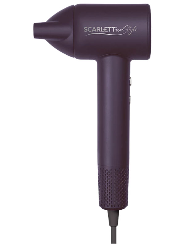 Изображение товара Фен Scarlett SC-HD70I43 с мотором BLDC, ионизацией, 1600 Вт, цвет аметист