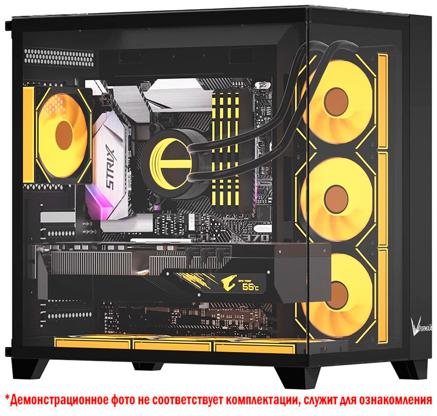 Изображение товара Компьютерный корпус Formula Crystal Z9 FLOE черный с подсветкой