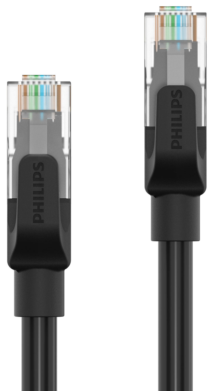 Патч-корд Philips CAT.6, 26AWG, OD:6.0mm, 1M, Black (SWN2101G/56 ) Патч-корд Philips CAT.6, 26AWG, OD:6.0mm, 1M, Black (SWN2101G/56 )