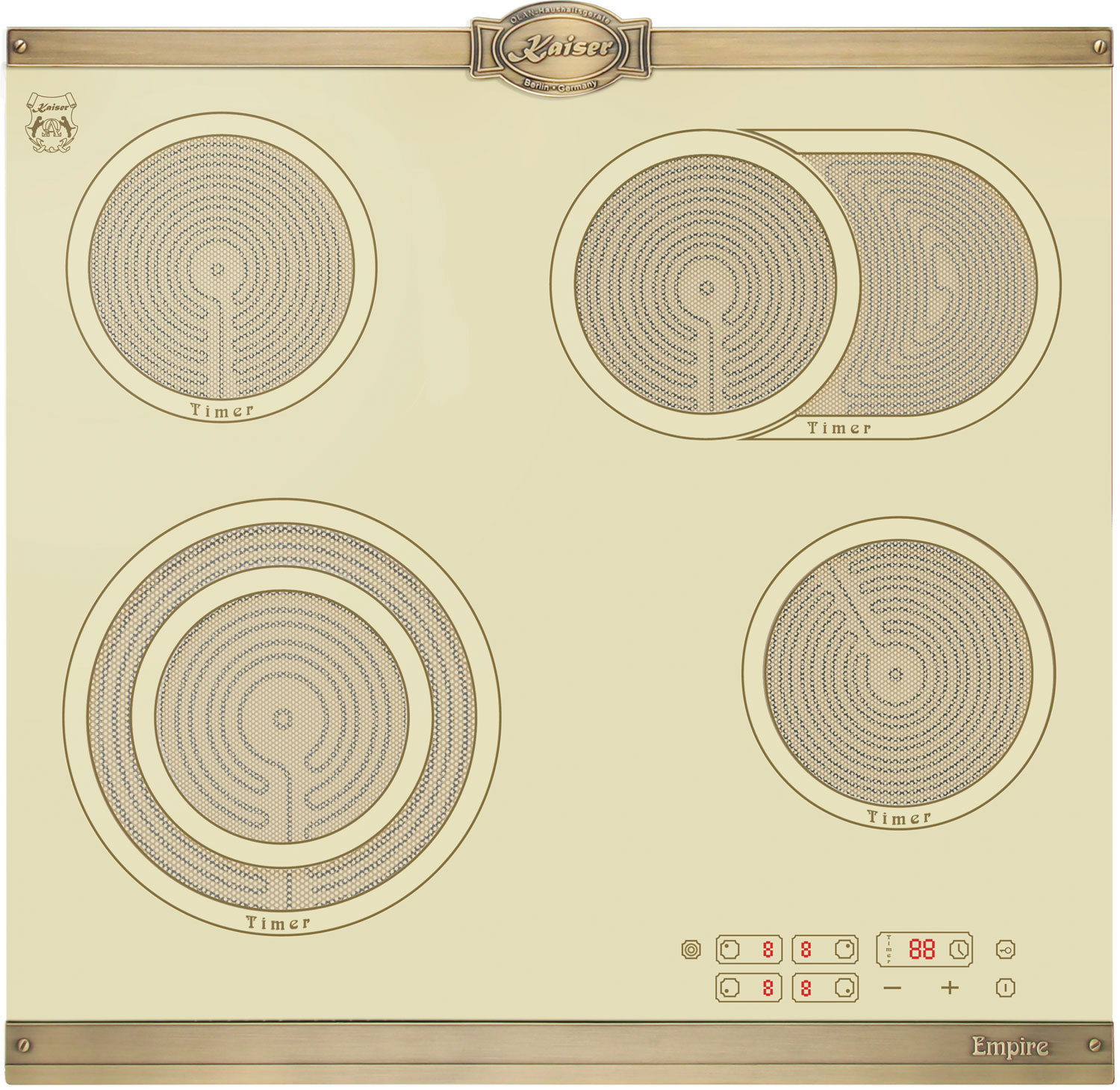 Изображение товара Электрическая варочная панель Kaiser KCT 6185 ElfEm 4 конфорки стеклокерамика