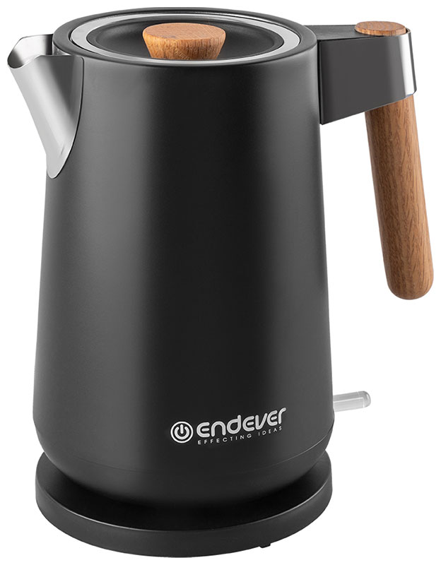 Изображение товара Электрический чайник Endever Skyline KR-372S 1,7 л, нержавеющая сталь, черный