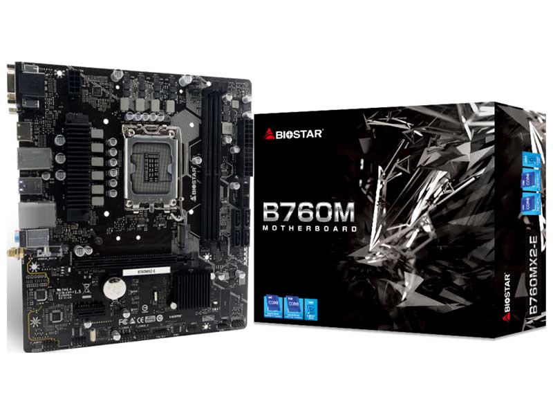 Изображение товара Материнская плата Biostar B760MX2-E (LGA1700, mATX)