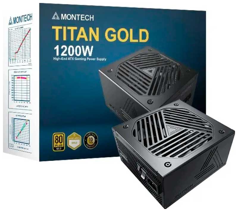 Изображение товара Блок питания Montech ATX 1200W Titan Gold (TIS0126)