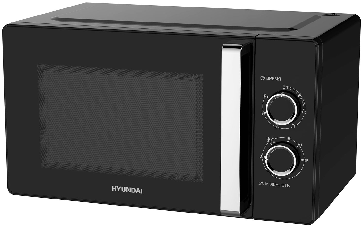 Изображение товара Микроволновая печь Hyundai HYM-M2012 23л 800Вт черная с ручкой