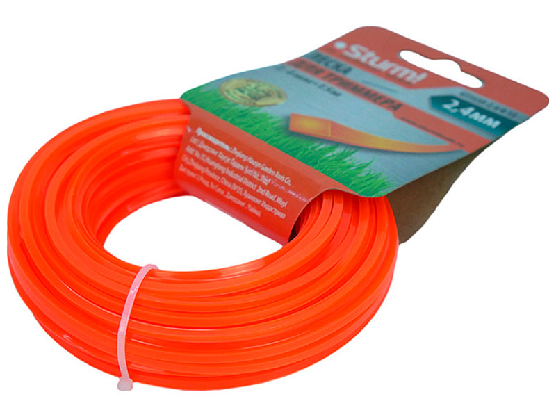 

Леска для триммера Sturm! GT3535-2.4-4-15, d=2.4, мм l=15 м, КВАДРАТ (оранж. КАРТОН)