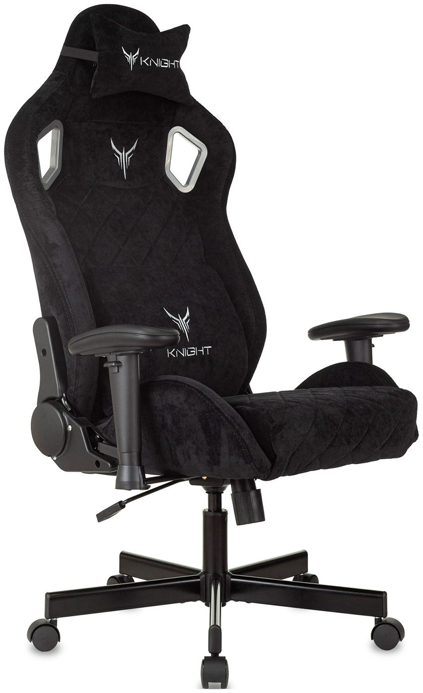 

Кресло игровое Knight Outrider, черный (Light-20), с подголовником, крестовина металл