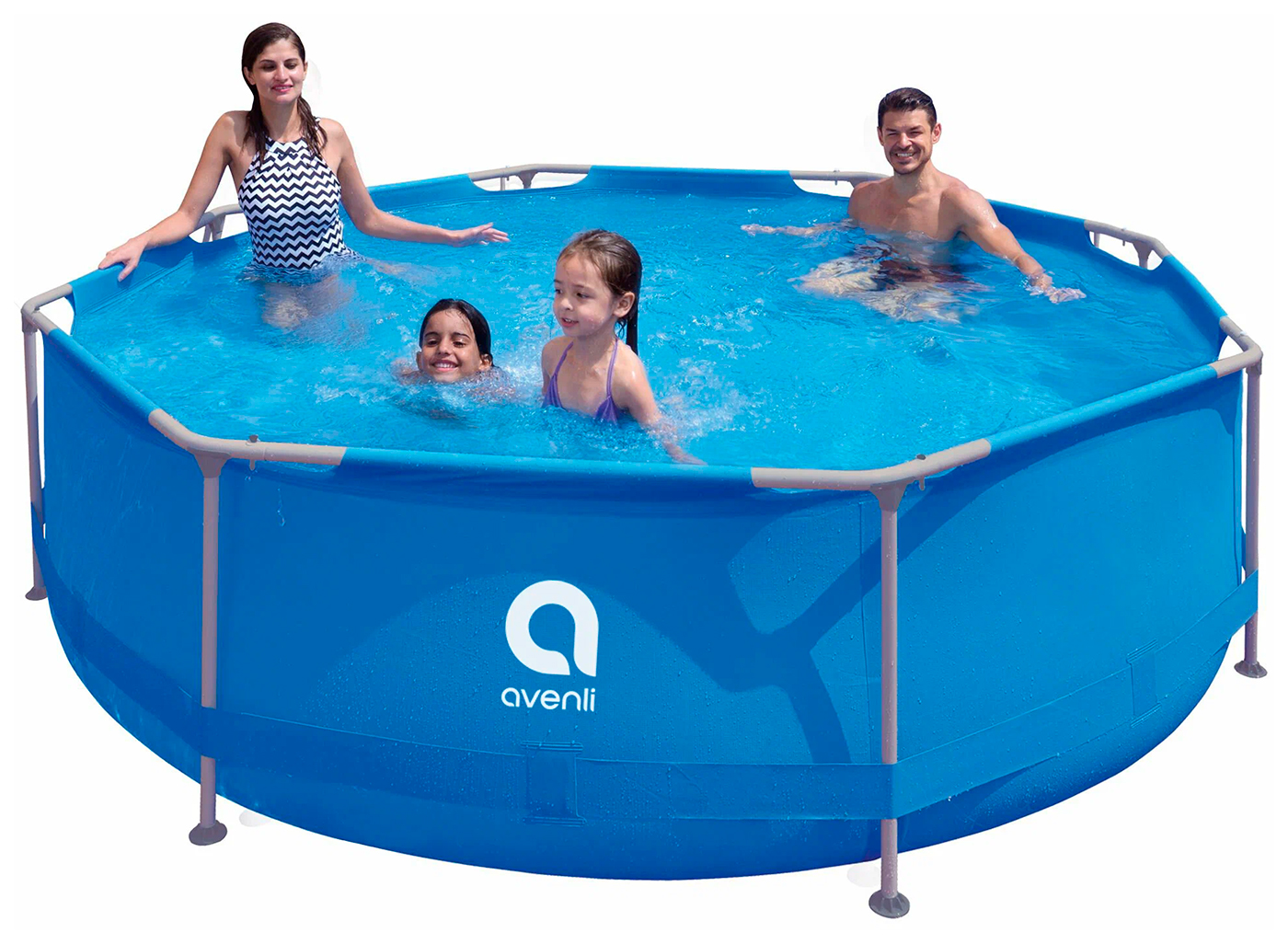 Изображение товара Бассейн каркасный Avenli 300х76 см, 4383 л, круглый, голубой (17798)