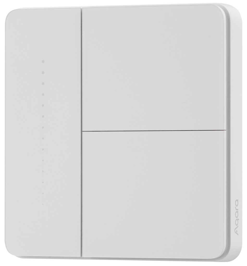 Изображение товара Умный выключатель Aqara Z1 Pro ZNQBKG43LM, 2-х кл., белый (ZNQBKG43LM_WH)