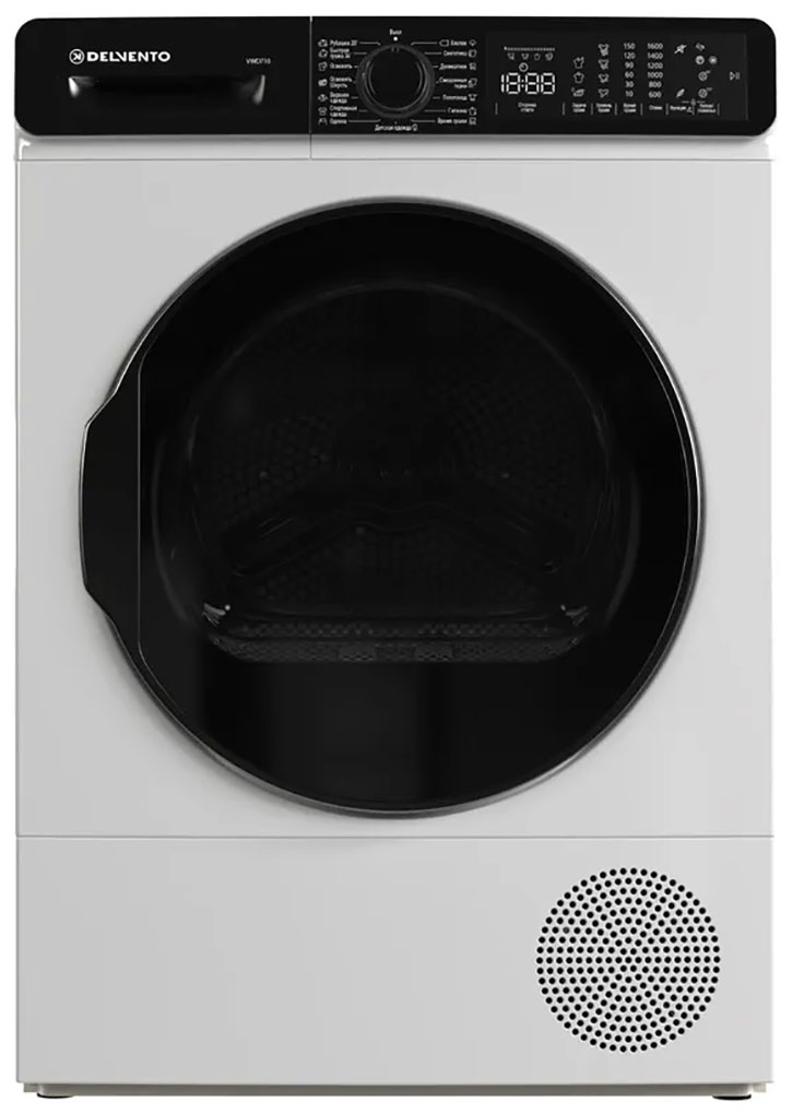 

Сушильная машина с тепловым насосом Delvento VWD710, Белый/черный