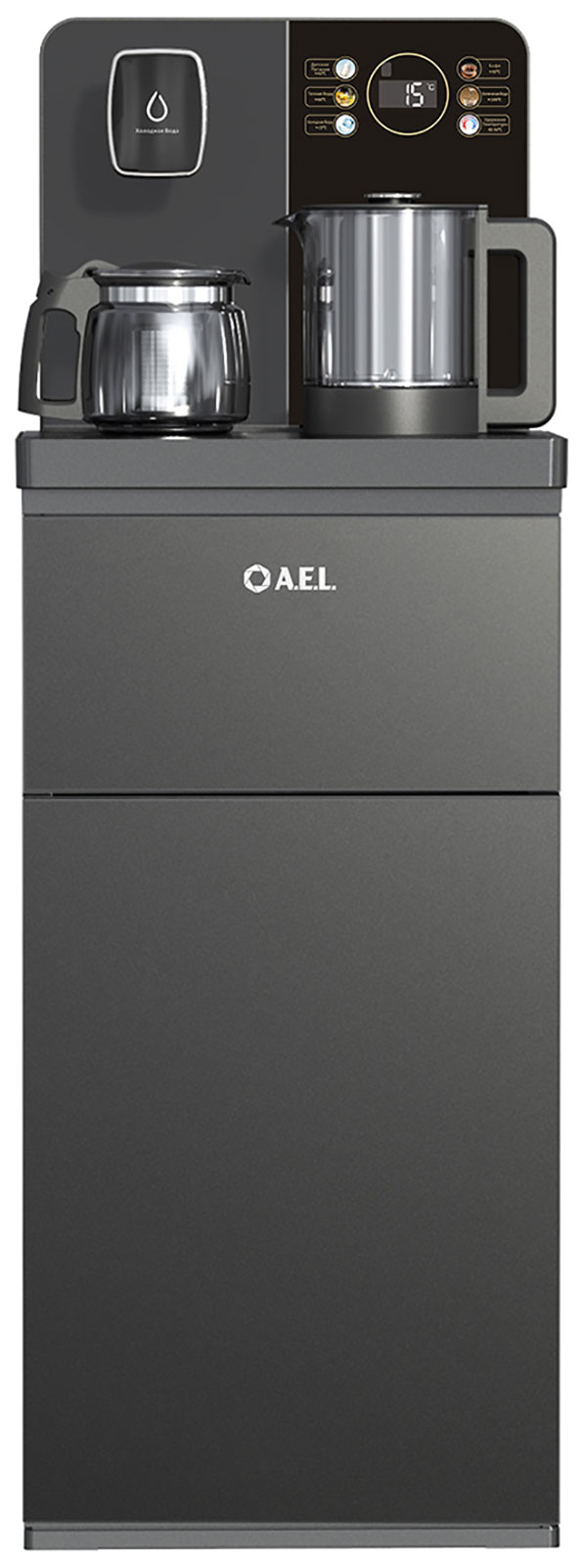 Изображение товара Кулер с чайным столиком AEL Тиабар TB83a-LD grey