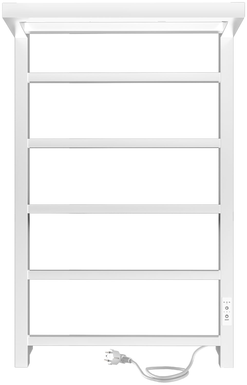 Изображение товара Электрический полотенцесушитель Indigo Forma с полкой белый матовый LEF80-50WMRt