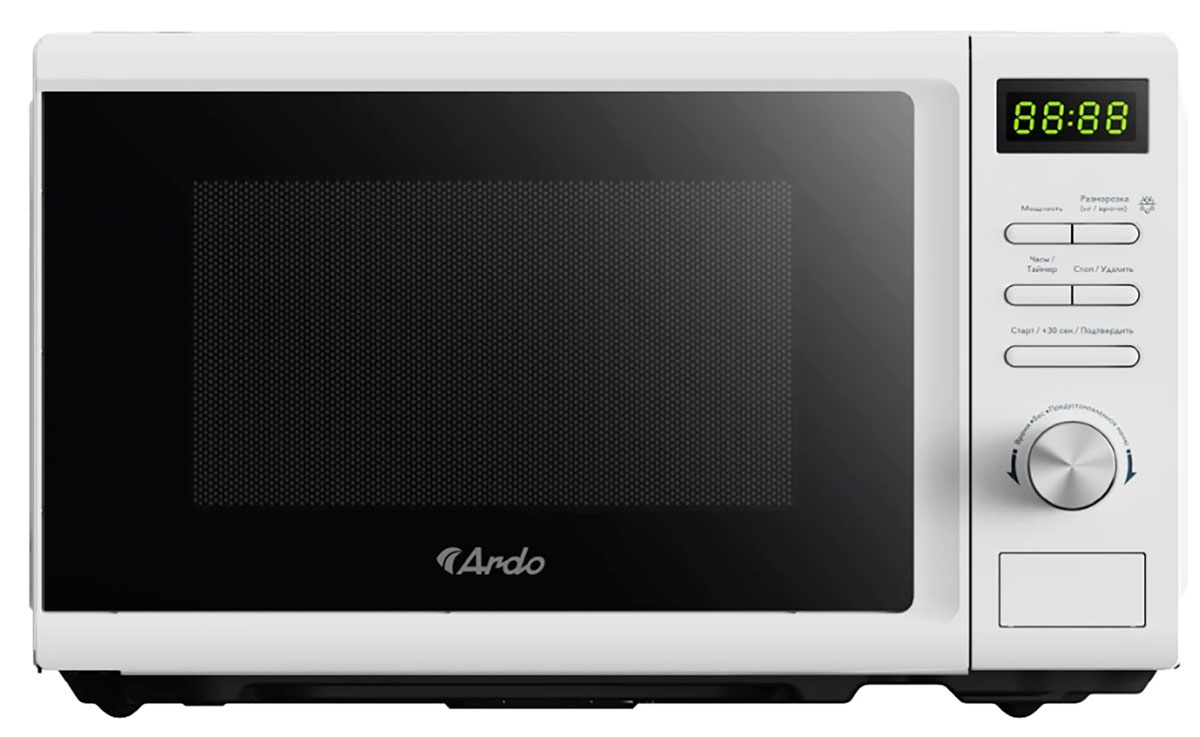 Изображение товара Микроволновая печь Ardo MEA20-EW2 20 л, 700 Вт, белая, с сенсорным управлением