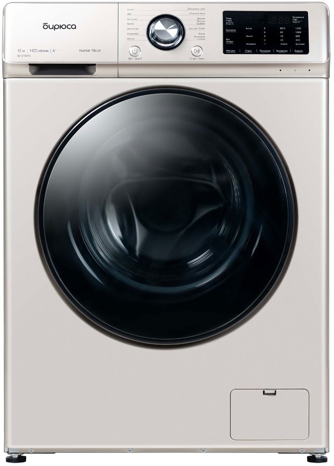 Изображение товара Стиральная машина Бирюса WM-SL1214/15 B 12 кг инверторный мотор