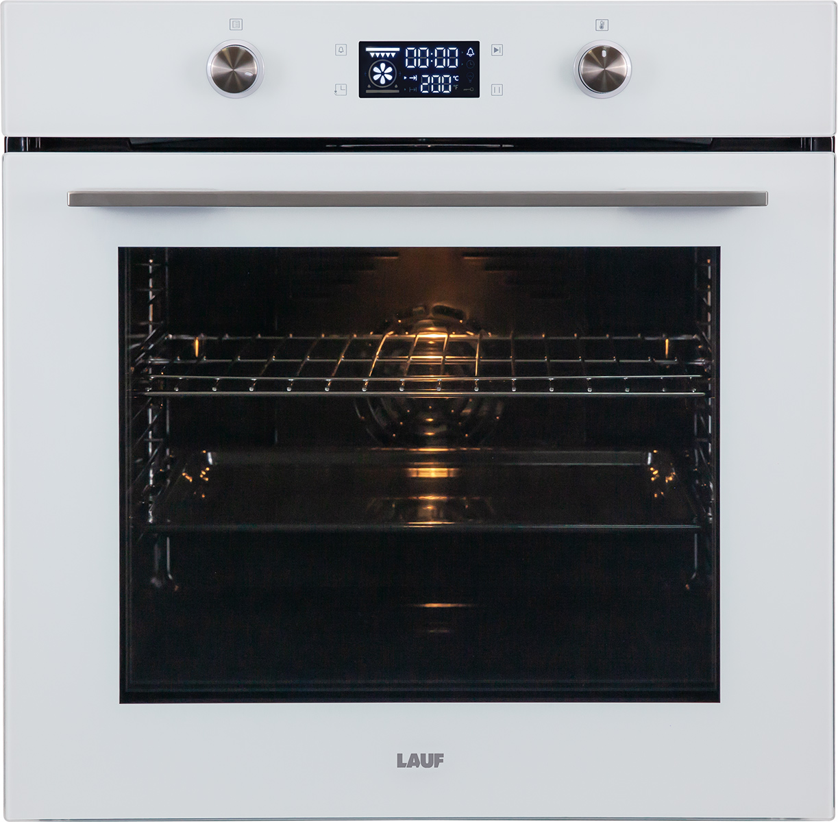 Изображение товара Электрический духовой шкаф Lauf DE-604WH 80л гриль конвекция гидролизная очистка