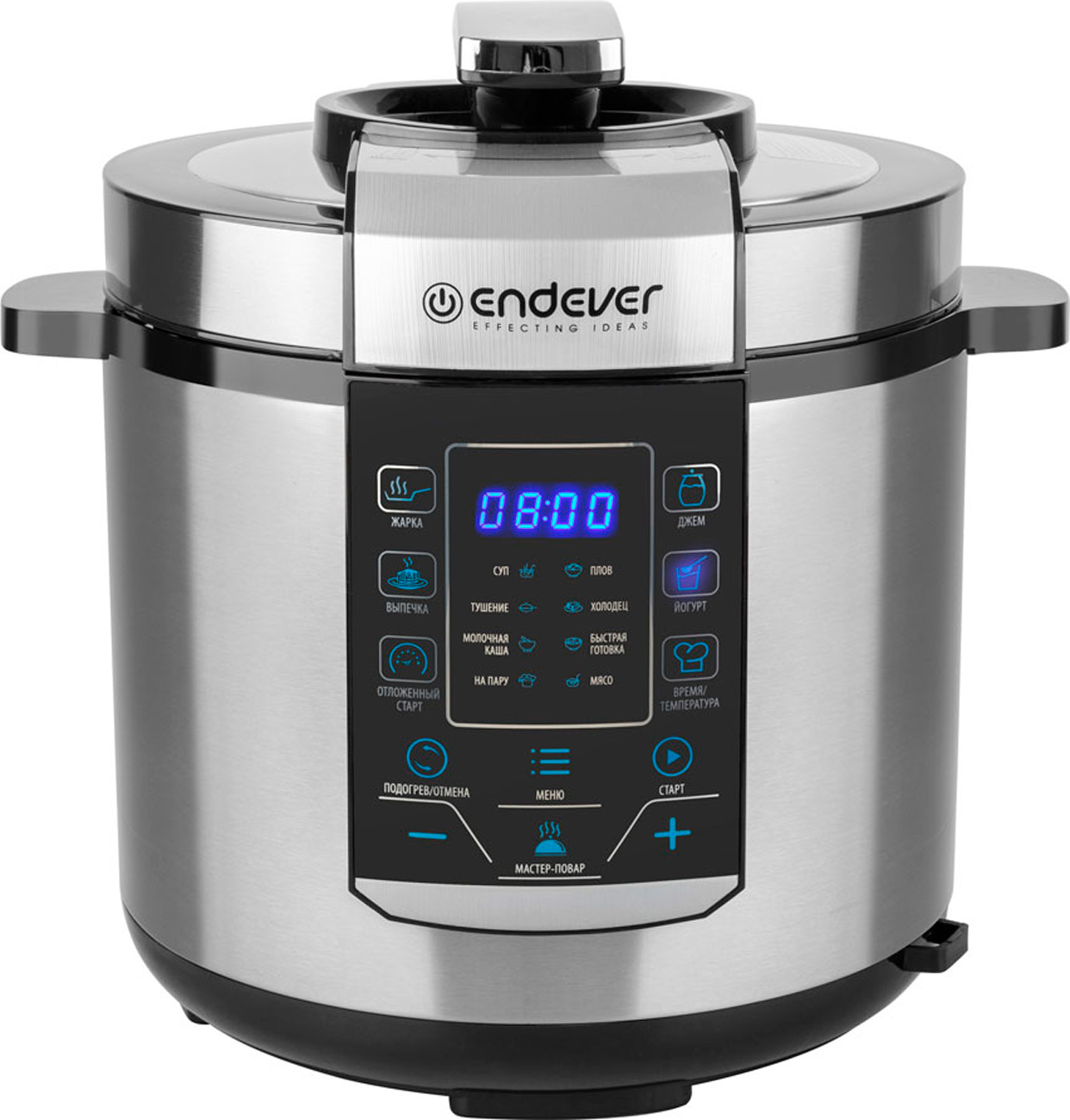 Изображение товара Скороварка-мультиварка электрическая Endever Vita-134 (90608), стальной