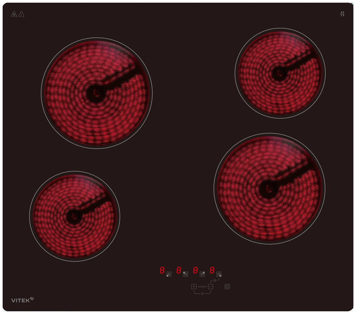 

Электрическая варочная панель Vitek VHE6410 черный