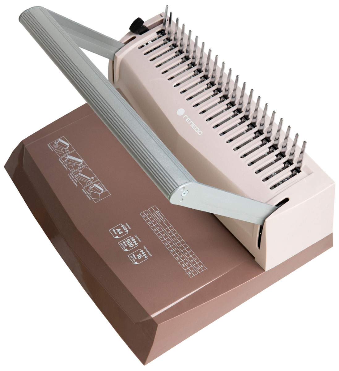 Изображение товара Переплетчик Гелеос БП-16 коричневый для офисных и домашних условий