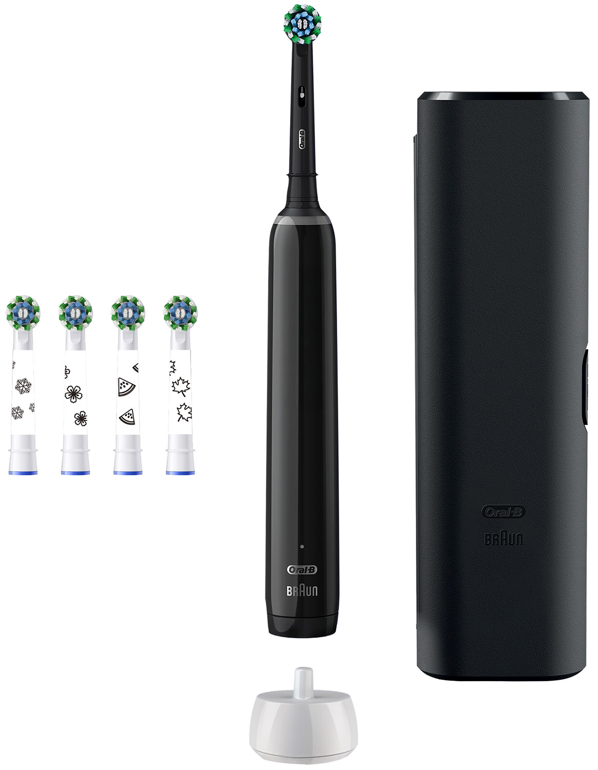 Изображение товара Электрическая зубная щетка Oral-B Pro 3 черная с 5 насадками и таймером