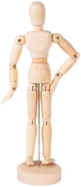 

Манекен человека художественный Brauberg ART CLASSIC, мужской, дерево, высота 20 см., 191287, Бежевый