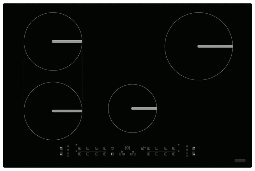 Изображение товара Электрическая варочная панель Franke FSM 804 I B BK с индукционными конфорками