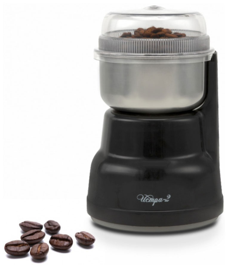 Изображение товара Кофемолка Великие реки Истра-2 черная ротационный нож 150 Вт 90 г