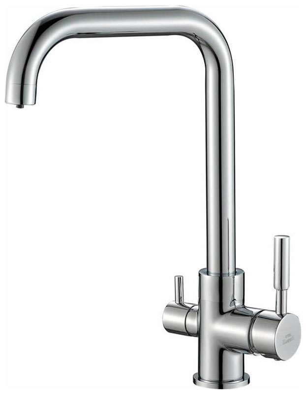 Изображение товара Кухонный смеситель Zorg SH 715 CR однорычажный для кухни с фильтром и двойным каналом