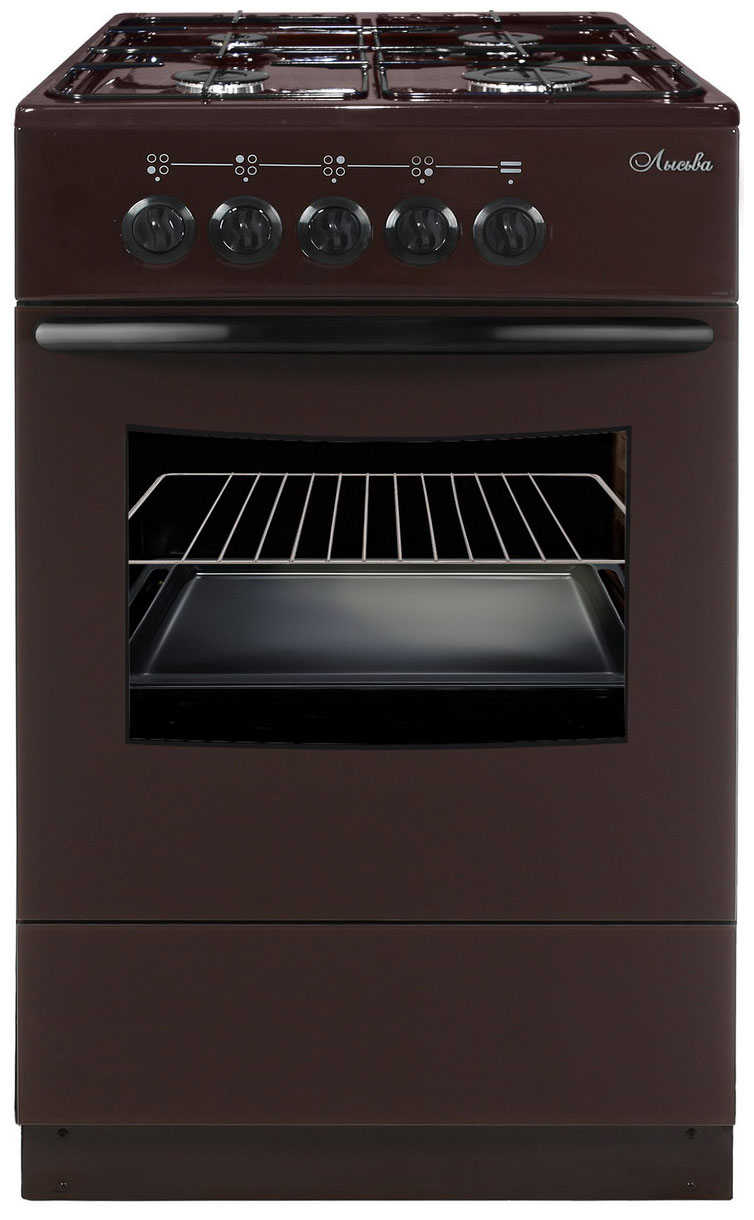 

Газовая плита Лысьва ГП 400 МС СТ-2у коричневая, без крышки, Коричневый