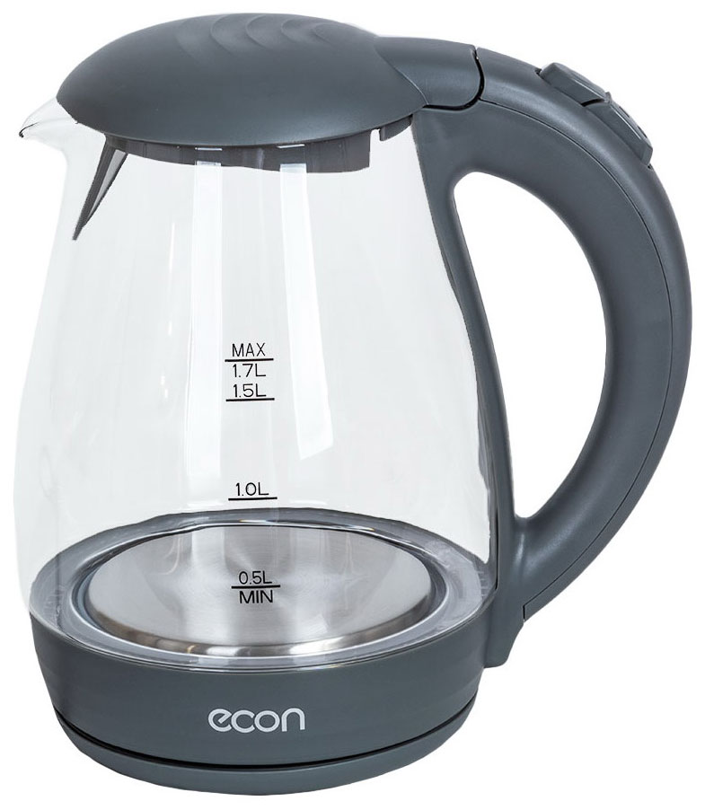 Чайник электрический Econ ECO-1739KE graphite чайник электрический econ eco 1739ke
