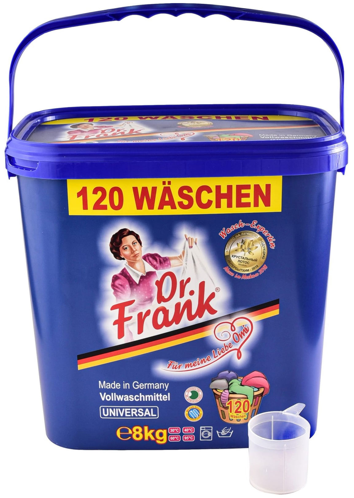 Изображение товара Универсальный концентрированный стиральный порошок Dr.Frank 8 кг. 120 стирок, DRP009