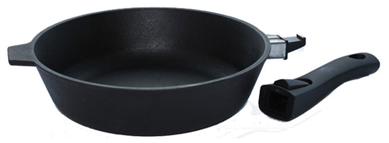 Изображение товара Сковорода Камская посуда с4060 чугунная 240х60 съемн. ручка