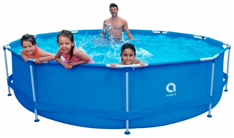 Изображение товара Каркасный круглый бассейн Avenli 360х76см с сливным клапаном