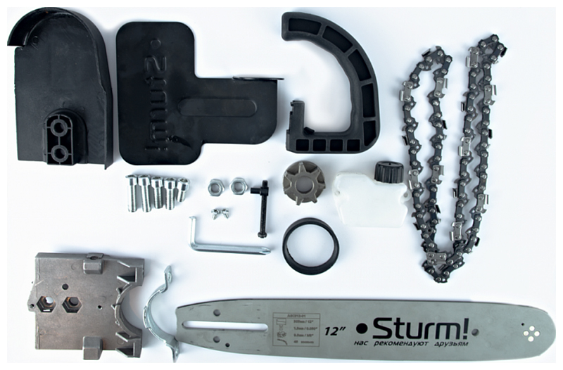 Изображение товара Насадка цепная пила Sturm AGCS12-01 для УШМ 12" - компактное решение для садовых работ