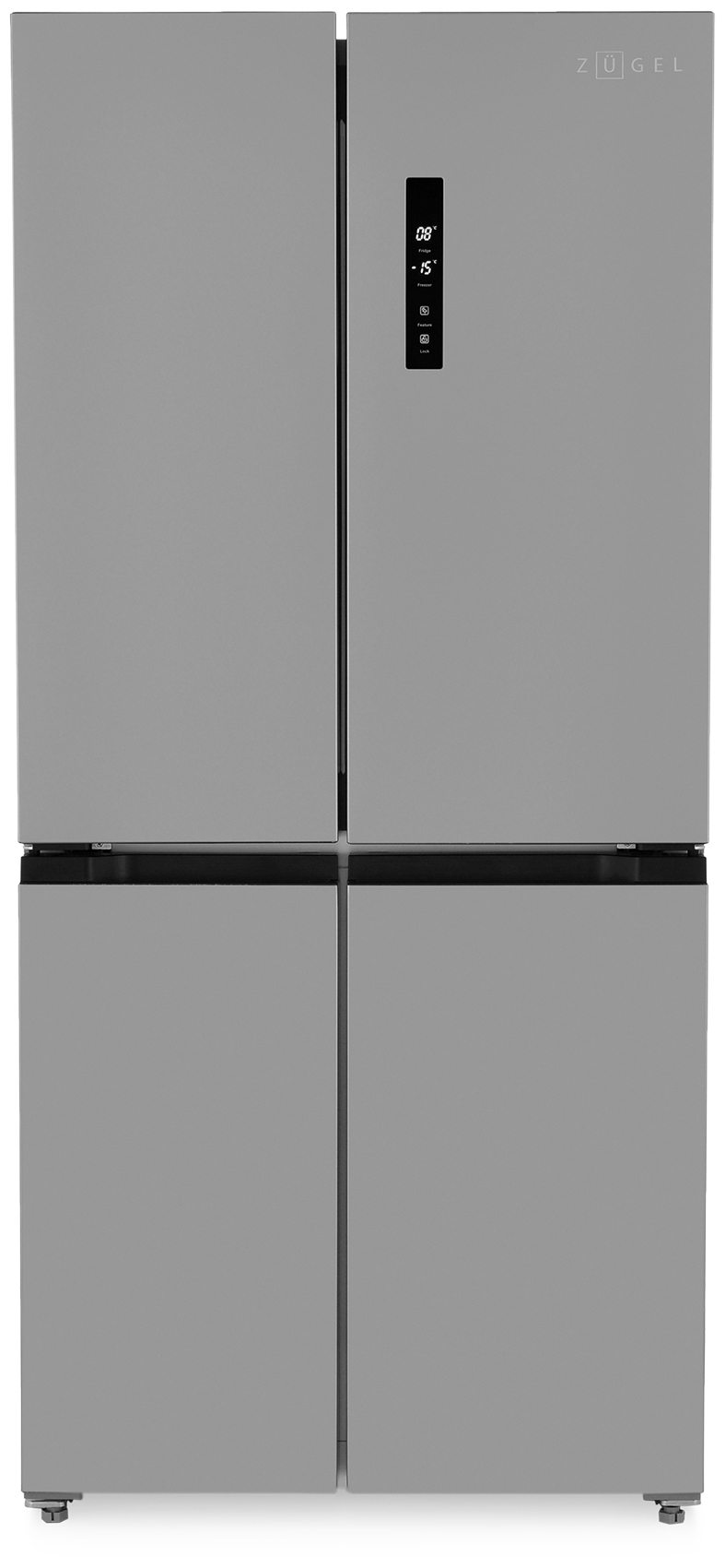 Многокамерный холодильник ZUGEL ZRCD430X, нержавеющая сталь