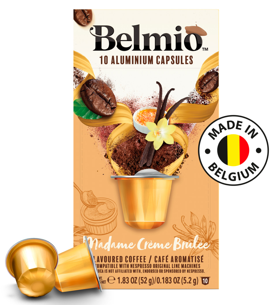 цена Кофе молотый Belmio в алюминиевых капсулах Madame Cr me Brul e
