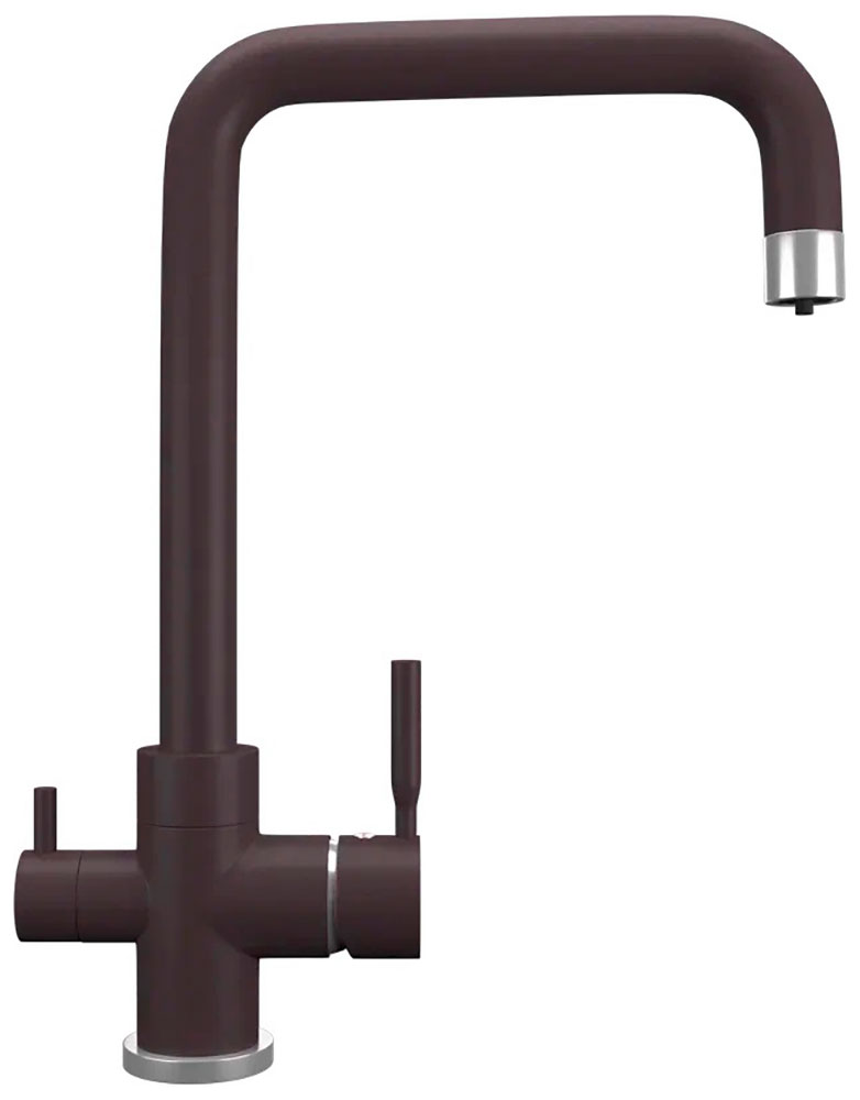 Изображение товара Кухонный смеситель Ulgran UQ-019 трюфель с фильтром и поворотным изливом