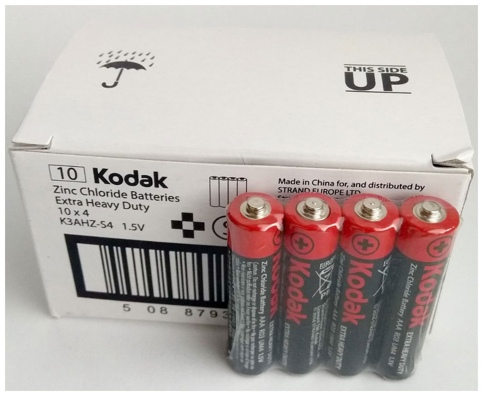 Батарейка Kodak Heavy Duty R03 Extra (K3AHZ-S4 б/б) 40шт батарейки panasonic r03 gen purpose sr4 б б 60шт