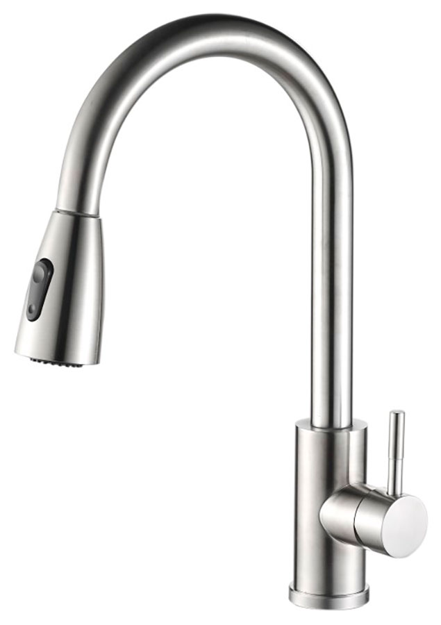 

Кухонный смеситель Haiba HB73304-2, сталь, Стальной