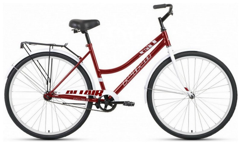 Велосипед Altair CITY LOW 28 1 ск. (рост. 19) 2023 темно-красный/белый RB3C8100FDRDXWH велосипед altair city 28 low 28 1 ск рост 19 2022 темно красный белый rbk22al28022