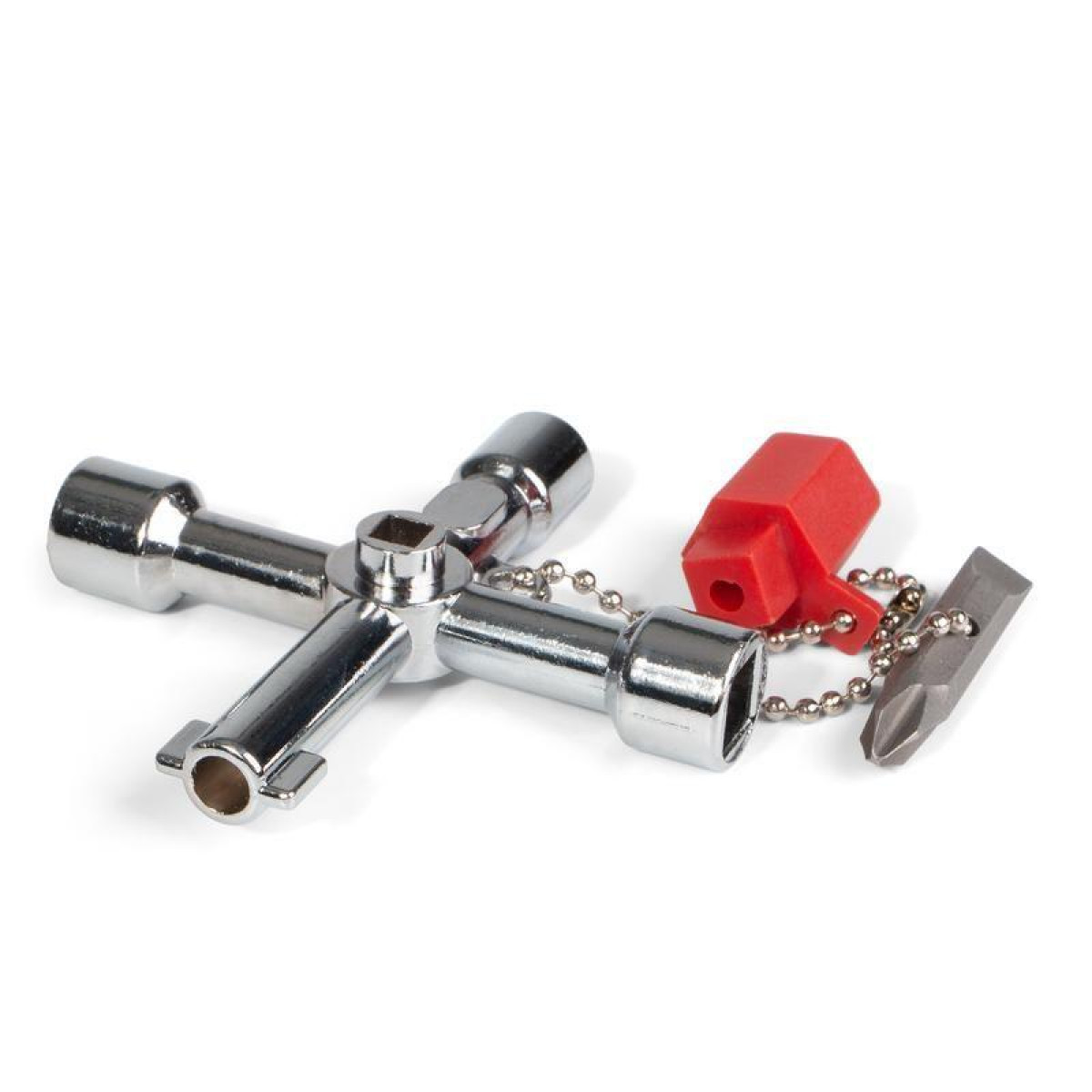 Изображение товара Ключ для электрошкафов КВТ КЭШ-5 78068 с пятью профилями для электромонтажных работ