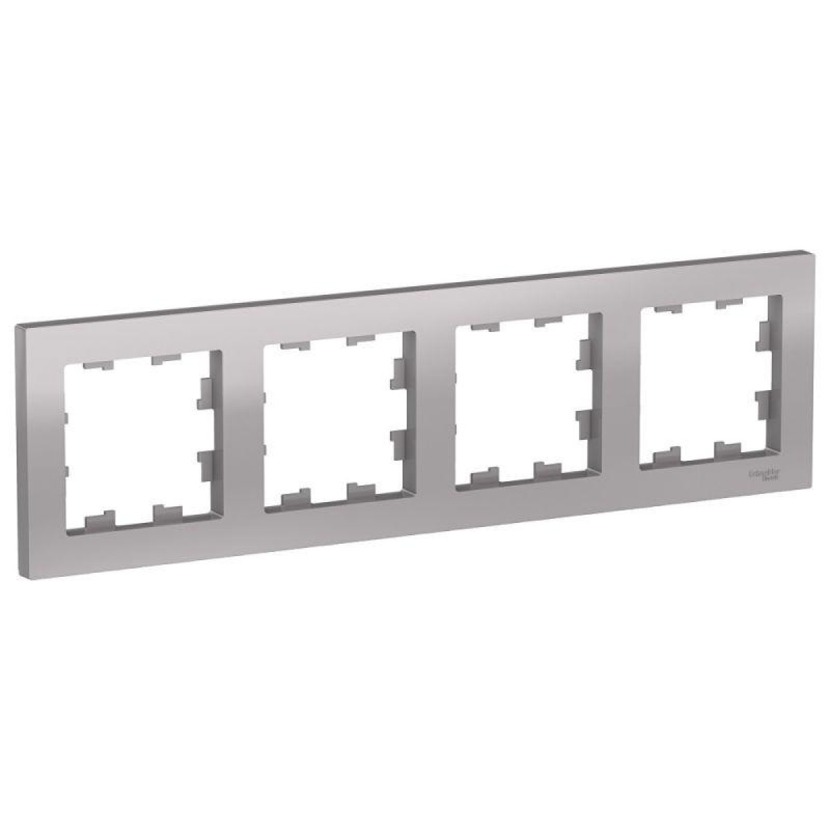 Изображение товара Рамки, декоративные элементы, основания для ЭУИ Systeme Electric Рамка 4-м AtlasDesign универс. алюм. SE