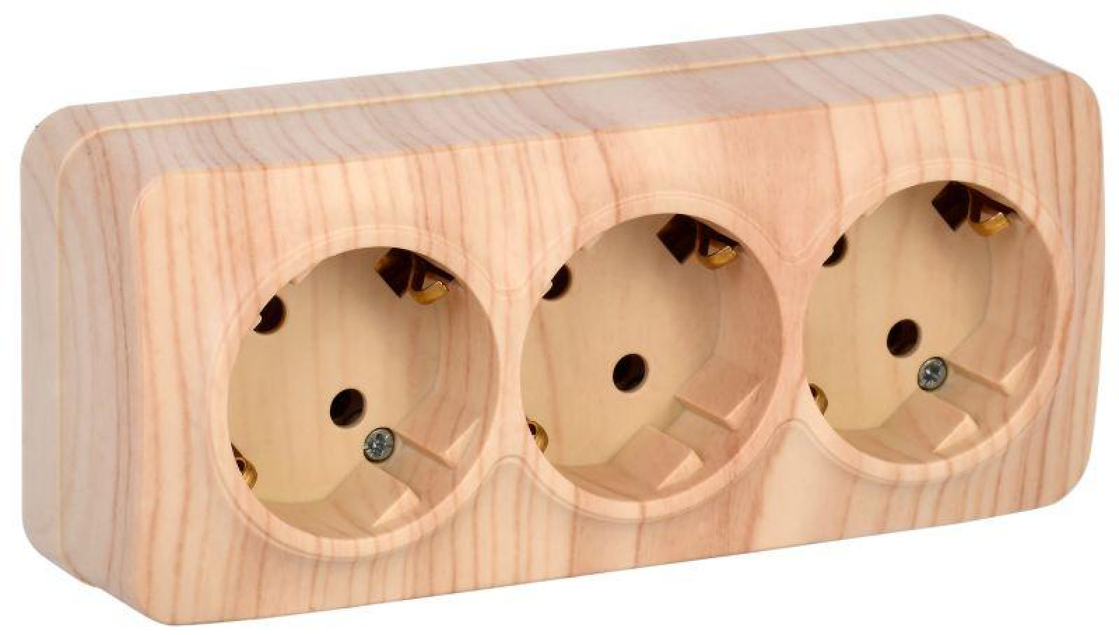 Изображение товара Розетка IEK РС23-3-ХС 16А с заземлением 3 гнезда IP20 пластик Китай