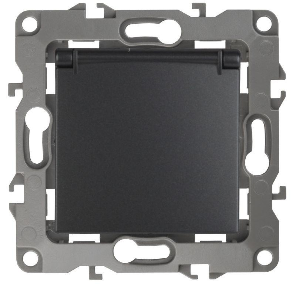 Изображение товара Розетка ЭРА 1-м СП12 12-2103-05 IP20 защитная с крышкой 16А 250В