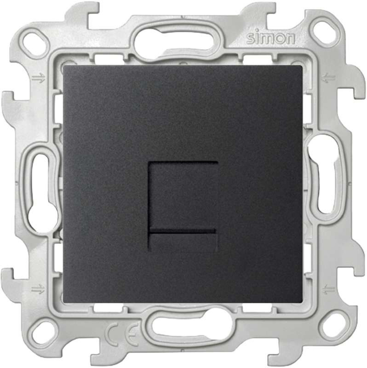 Изображение товара Розетки Simon Розетка телефонная СП24 RJ11 IP20 механизм графит