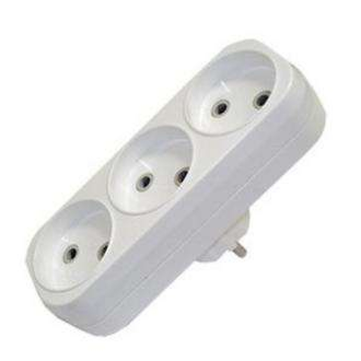 Изображение товара Аксессуары для электроустановочных изделий Универсал Разветвитель 3 гнезда без заземл. 10А