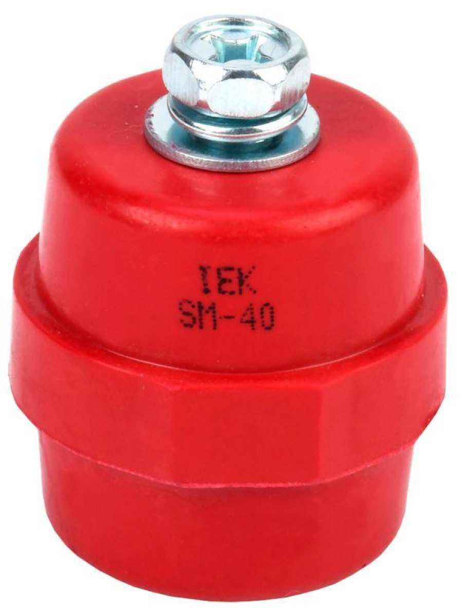 Изображение товара Высоковольтный изолятор IEK SM40 (М8) с болтом для силовых щитов