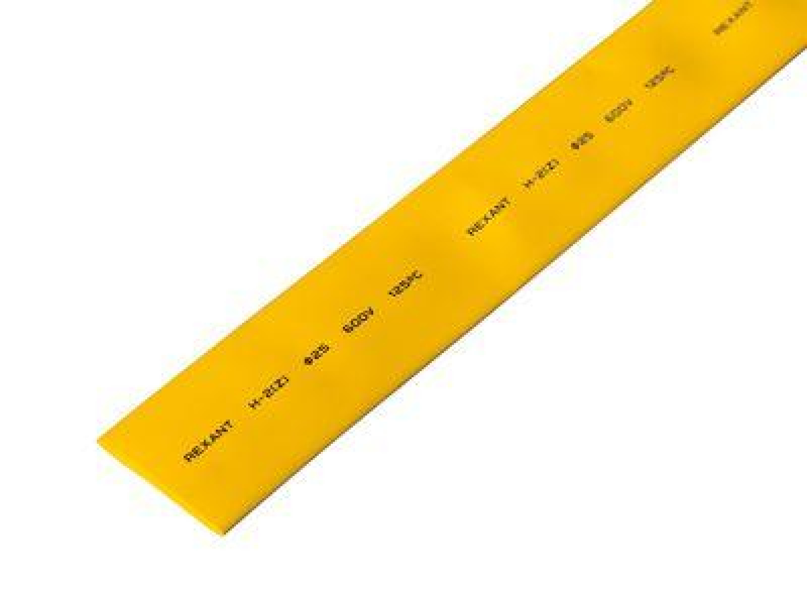 Изображение товара Термоусадочная трубка Rexant 25.0/12.5 мм 1 метр желтая для электромонтажа