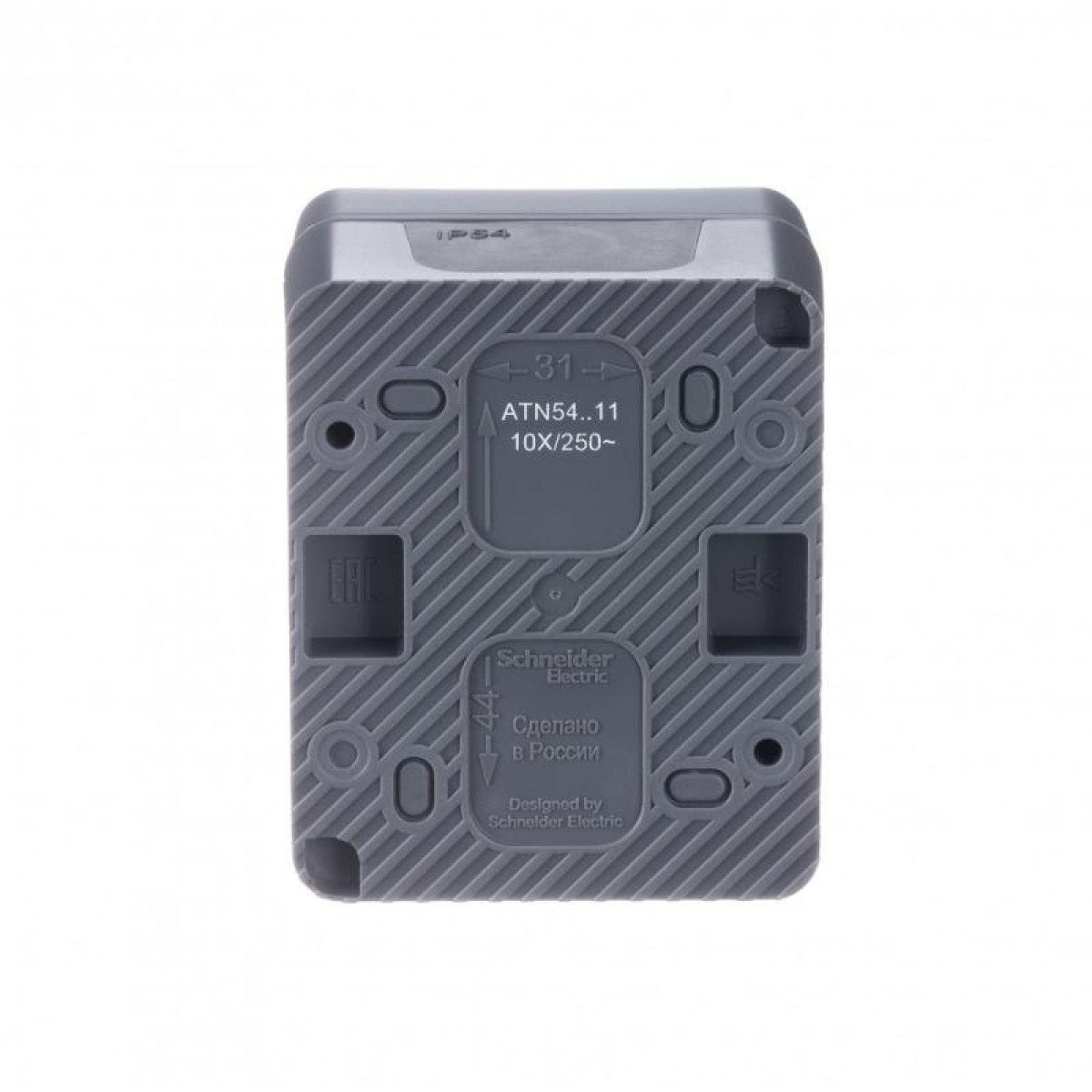 Изображение товара Выключатель 1-кл. IP54 AtlasDesign Profi54 10AX антрацит