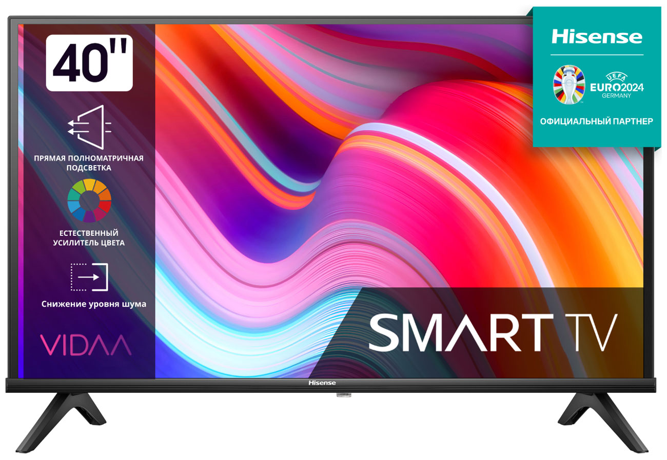 

Телевизор Hisense 40A4K, Черный