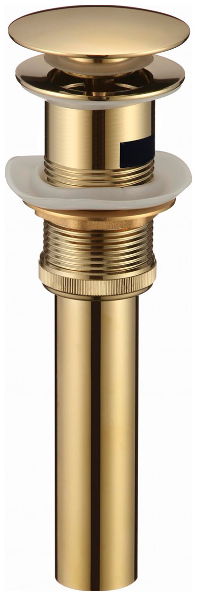 Изображение товара Донный клапан Savol S-XS001B с переливом из нержавеющей стали золото