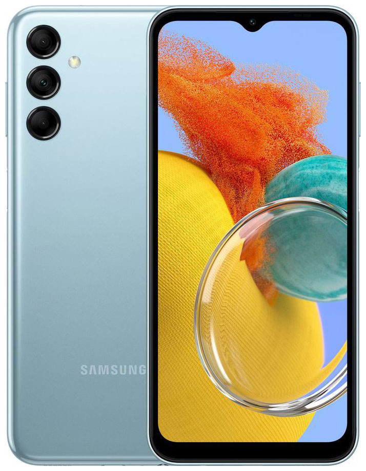 Смартфон Samsung Galaxy M14 SM-M146B 128Gb 4Gb голубой смартфон realme c33 128gb 4gb голубой